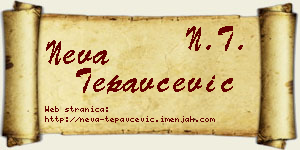 Neva Tepavčević vizit kartica